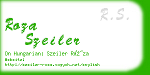 roza szeiler business card